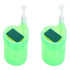 Dahaeyu 簡約菜瓜布架洗碗精瓶, 綠色, 2個