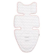 HWAMO BABY 嬰幼兒用 DURARON 涼感嬰兒推車內墊, 1個, 粉紅色