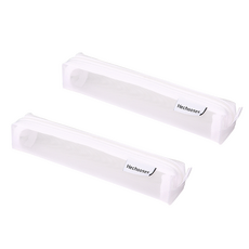 Khohimo 纖薄款透視網眼網紗筆袋 4W108, 2個, 白色