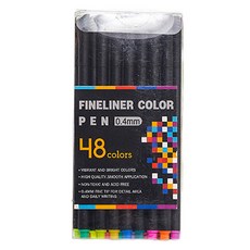Kohimi 顏料代針筆彩色筆組 0.4mm, 1套, 48色