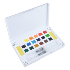 알로데 화이트 팔레트 수채화 고체 물감 TYPE 02, 18색