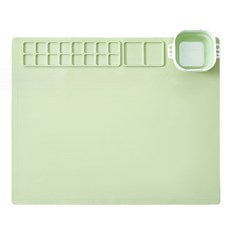 柔和的調色板繪畫墊 TYPE 01 柔和的綠色 50 x 40 cm, 18格, 1個