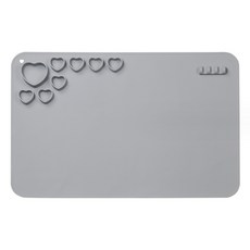 Allode 愛心調色盤圖案地墊 TYPE 01 灰色 60 x 40 cm, 1個, 7格