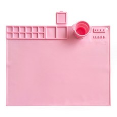 繪畫調色板繪畫墊 TYPE 01 粉紅色 50 x 40 cm, 1個, 14格