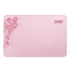 Allode 圓形調色盤繪圖墊 TYPE 02 粉紅色 60 x 40 cm, 1個, 7格