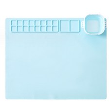 Allode 粉彩調色盤繪畫墊 TYPE 03 天空藍 50 x 40 cm, 18格, 1個