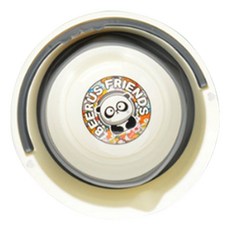 Allode 動物好朋友 可折疊美術水桶, TYPE 02 白色