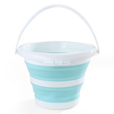 Allode 多用途雙色摺疊美術水桶, TYPE 06 白天藍色