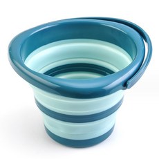 Allode 多功能雙色折疊式美術水桶 9L, TYPE 02 藍色