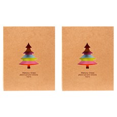 마미편해 입체 포켓형 포토 앨범 2p, 반짝이는트리
