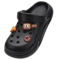 U.SEVEN 男女通用舒適EVA水陸兩用涼鞋 DM Donichi, 260, 黑色