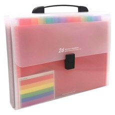 Rota 26格攜帶式手風琴文件夾, 1個, 彩虹