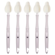 Lieto Clean 長奶瓶奶嘴清洗刷, 薰衣草紫, 5個