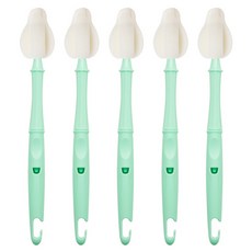 Lieto Clean 長奶瓶奶嘴清洗刷, 春日綠, 5個