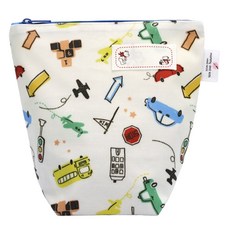 Shushu Room 兒童防水漱口杯毛巾收納袋, 汽車