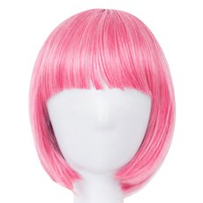 Maket Gamseong 派對彩色短假髮, 1個, 粉紅色