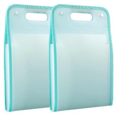 네이처스파머 대용량 13칸 화일 아코디언 포켓 파일, 2개, 민트