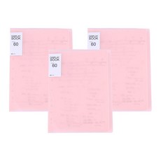 Allode A4半透明資料夾 20頁 3入組, TYPE 03 粉紅色, 1套