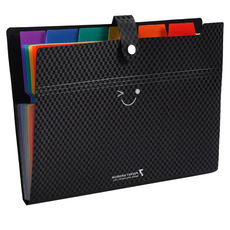 Rota 7口袋彩虹文件便攜文件夾, 1個, 黑色
