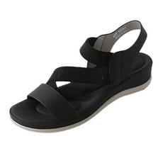 JACK&JILL 女款緩震涼鞋 JB4322, 245, 黑色
