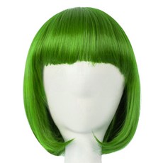 Maket Gamseong 派對彩色短假髮, 1個, 綠色