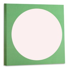 알로데 컬러 프레임 색도화지 TYPE 12 원형 그린애플, 20개