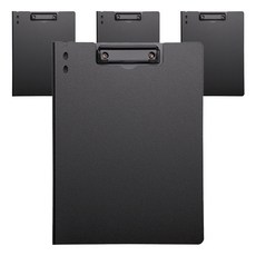 Allode 書寫會議A4文件板 23.5 x 32 x 1.2 cm 直式夾, TYPE06 黑色(直式夾), 4個