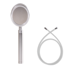 리필터 알루미늄 고수압 수압상승 샤워기 + PVC 물때끼지않는 샤워호스 2m 세트, 1개, 화이트(호스)