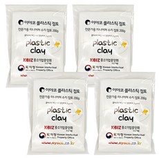 Eyaco 塑膠黏土 200g, 4個