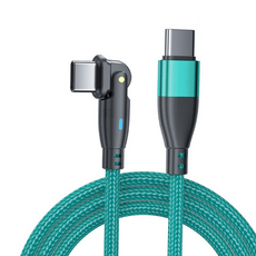 디지튜드 CtoC ᄀ자고속 충전 데이터 케이블, 1m, 그린, 1개