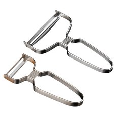 UNIQUE HOUSE HOME DECO 不鏽鋼馬鈴薯削皮刀 + 高麗菜削絲刀組, 單一顏色, 1套