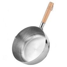 UNIQUE HOUSE HOME DECO IH電磁爐適用不鏽鋼錘紋單柄鍋, 1個, 單色, 18cm