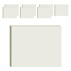 Maket Gamseong 大型透明便利貼, 單一顏色, 1入, 8個