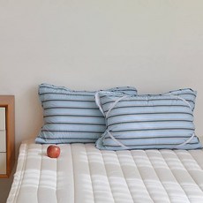 maatila 方便更換 Vintage Mansion 60支高密度純棉絎縫鬆緊帶枕頭套