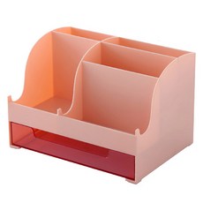 코히모 다용도 연필 꽂이 수납 정리함 펜홀더 4W083, 1개, 핑크