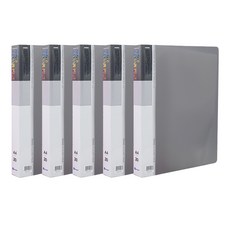 영오 인덱스 링 클리어파일 20매, 흑색, 5개