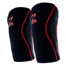 ZERO TO HERO Neoprene 5mm 護膝套組, 黑色+紅色, 1套