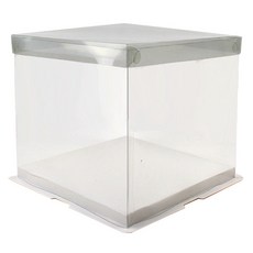 아이엔피 사각 포장상자 1호 215 x 215 x 160 mm, 투명 + 투명(상자), 3개