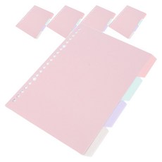 Khohimo 索引分隔標籤 手帳封面 30孔 4W152, 4入, 5個
