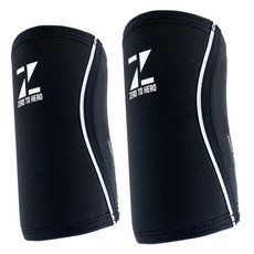 ZERO TO HERO 氯丁橡膠護肘 5mm 套組, 1個, 黑+白