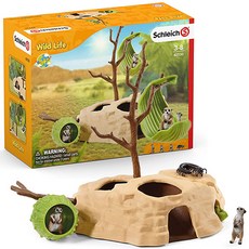 schleich 史萊奇 狐獴家庭公仔套組 SL42530, 單一選項, 1套