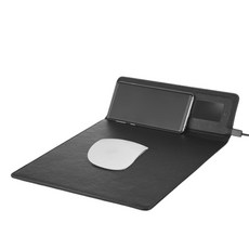 ALIO 2세대 15W 고속 무선 충전 라이팅 패드2 케이블 거치형 LED로고, 블랙, 1개