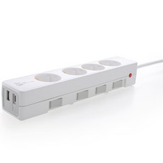 The Slim 個別開關型 USB 延長線 4孔 SY-SB2~5 USB CT, 3m, 1個, 混合顏色