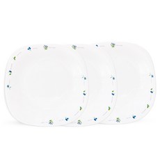 Bacile 歐洲洋甘菊方形小碟, 白色, 3個