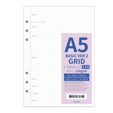 Monolike 基本款 Ver2 6孔內頁 03 方格, 1個, 100入