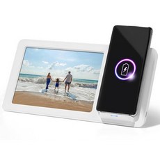 ALIO 액자형 고속무선충전기 프레임 Qi, 1개, 화이트