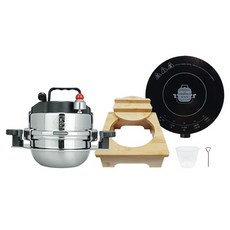 Chamjoeunhyeonsang 5分鐘馬上吃飯鍋巴石鍋 細長型 電磁爐組 2人份 0.8L, 1組, 混色