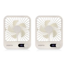 모리츠 BLDC 100단 조절 무선 슬림 데스크팬 선풍기 2p, MO-SK101, 베이지