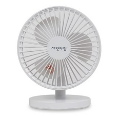 자연아침 90도 각도조절 유무선 미니 선풍기, NSK-6, 화이트