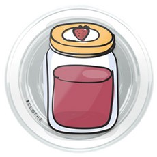 에잇클로드 핸드드로잉 아크릴 맥세이프 스마트톡, 딸기잼, 1개